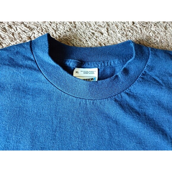 Vintage American Ebassy T-Shirt Men's XL Paris France Navy Blue Short Sleeve - Picture 3 of 8